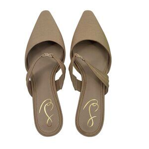Sam Edelman Women's Size 6.5 Judie Ecru Silk Mules NIB